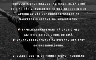 Romolslia SK 50 år! Bli med på feiringen!